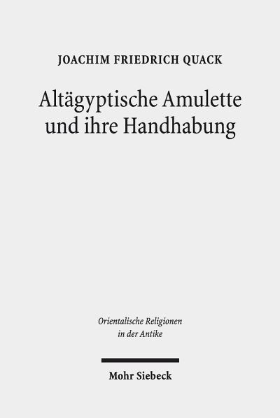 Altagyptische Amulette Und Ihre Handhabung