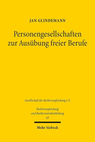 Personengesellschaften Zur Ausubung Freier Berufe