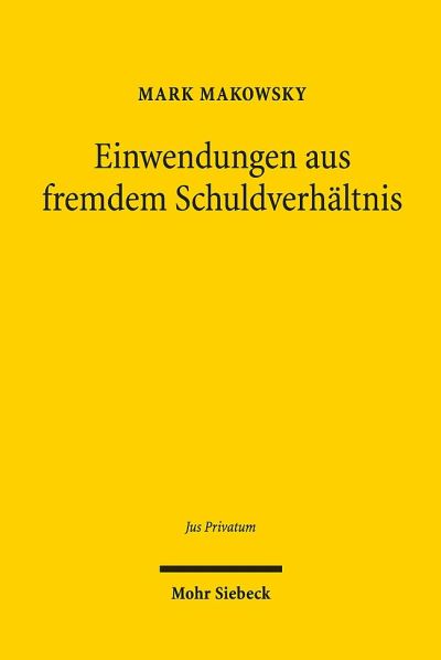 Einwendungen Aus Fremdem Schuldverhaltnis
