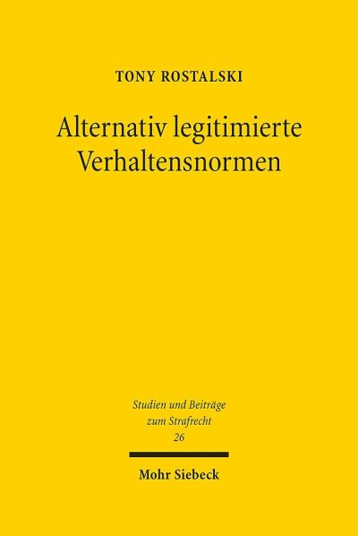Alternativ Legitimierte Verhaltensnormen