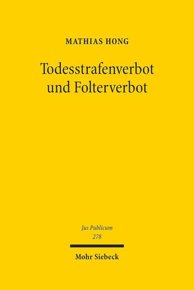Todesstrafenverbot Und Folterverbot