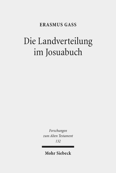 Die Landverteilung Im Josuabuch