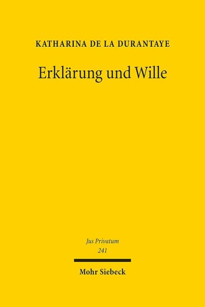 Erklarung Und Wille
