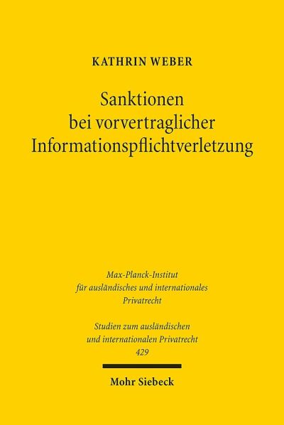 Sanktionen Bei Vorvertraglicher Informationspflichtverletzung