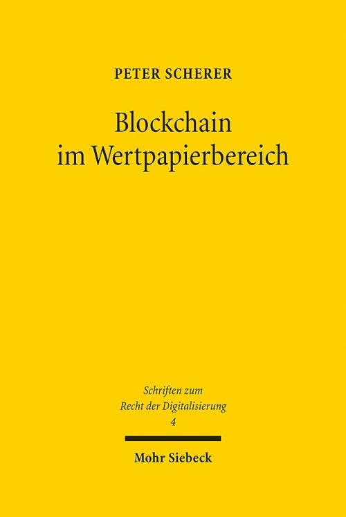 Blockchain Im Wertpapierbereich