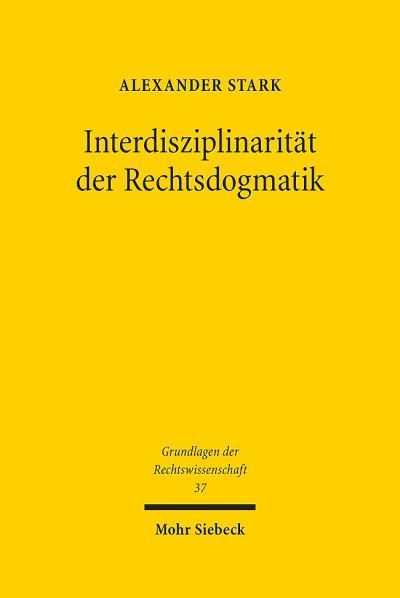 Interdisziplinaritat Der Rechtsdogmatik
