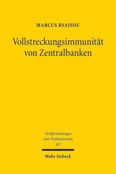 Vollstreckungsimmunitat Von Zentralbanken