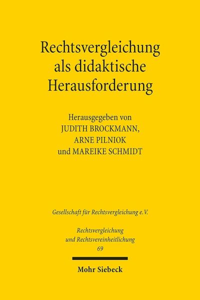 Rechtsvergleichung Als Didaktische Herausforderung