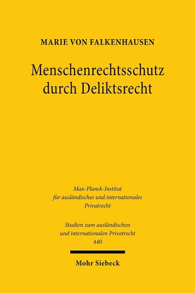 Menschenrechtsschutz Durch Deliktsrecht
