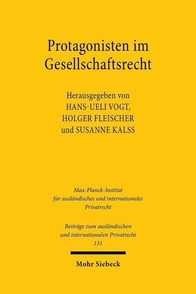 Protagonisten Im Gesellschaftsrecht