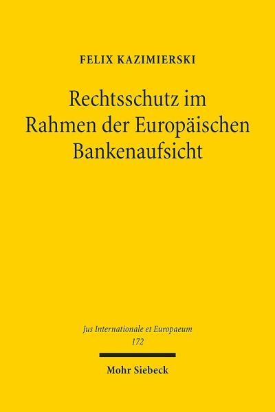 Rechtsschutz Im Rahmen Der Europaischen Bankenaufsicht