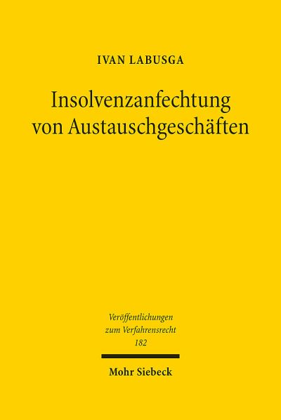Insolvenzanfechtung Von Austauschgeschaften