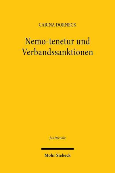 Nemo-Tenetur Und Verbandssanktionen
