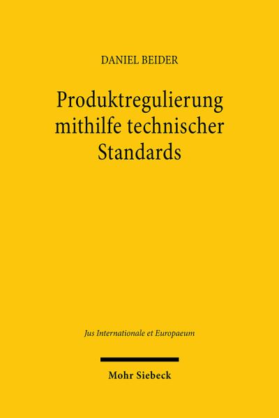 Produktregulierung Mithilfe Technischer Standards