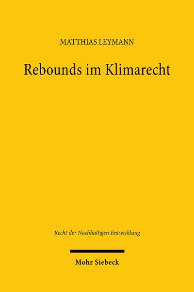 Rebounds Im Klimarecht