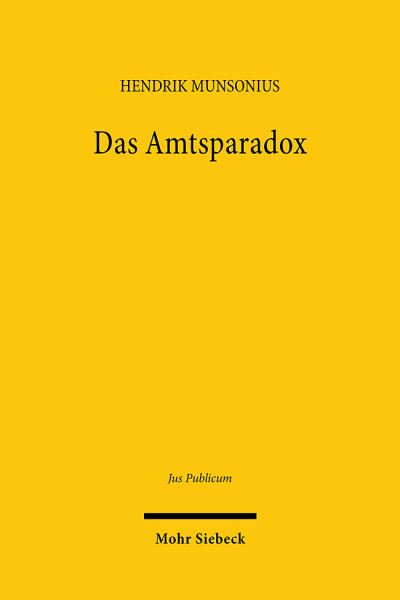 Das Amtsparadox