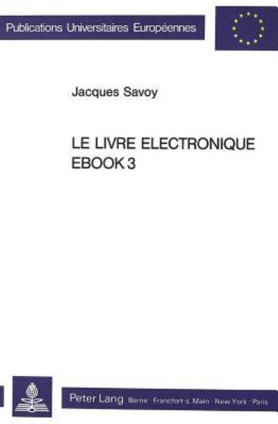 Le Livre Electronique EBOOK3