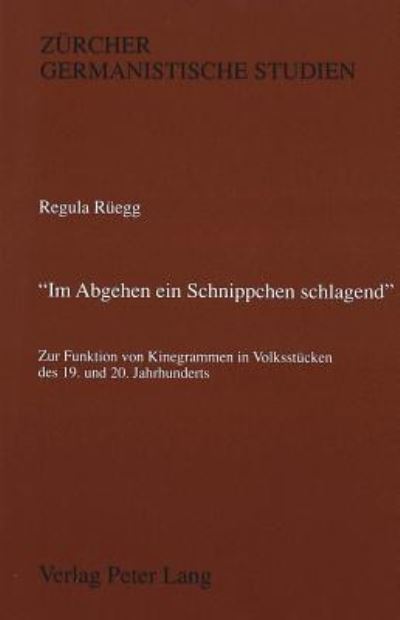 «Im Abgehen Ein Schnippchen Schlagend>>