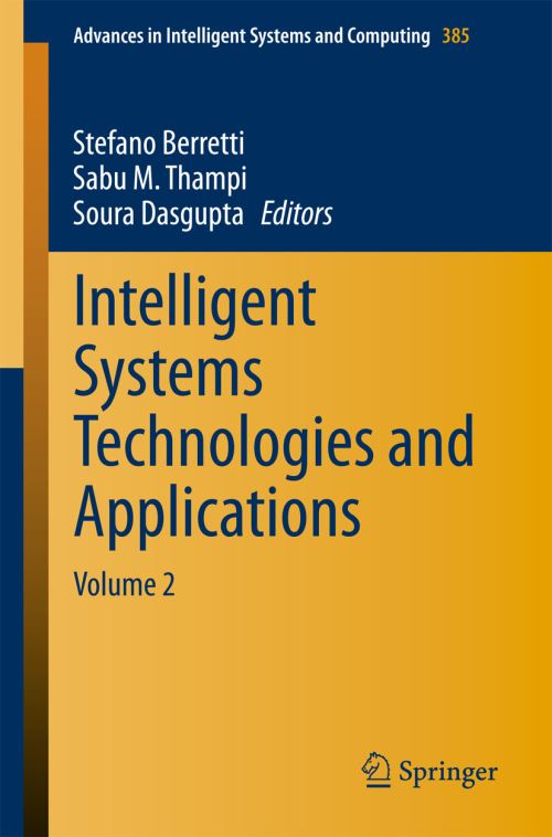 Intelligent Systems Technologies and Applications. Volume 2