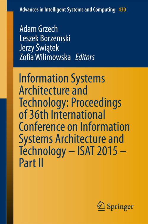 Information Systems Architecture and Technology Part II