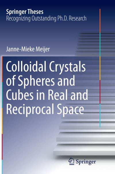 Colloidal Crystals of Spheres and Cubes in Real and Reciprocal Space