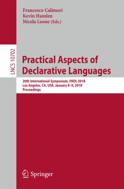 Practical Aspects of Declarative Languages Programming and Software Engineering