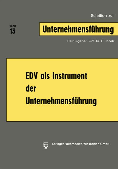 EDV Als Instrument Der Unternehmensführung