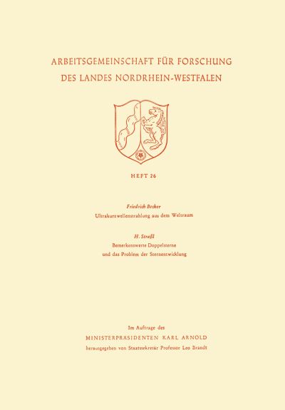 Ultrakurzwellenstrahlung Aus Dem Weltraum. Bemerkenswerte Doppelsterne Und Das Problem Der Sternentwicklung