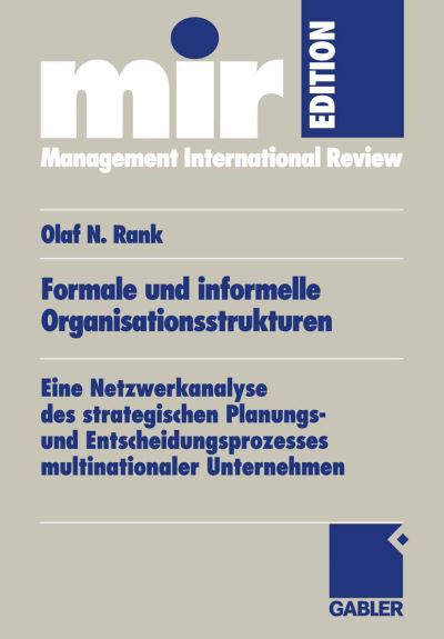 Formale Und Informelle Organisationsstrukturen