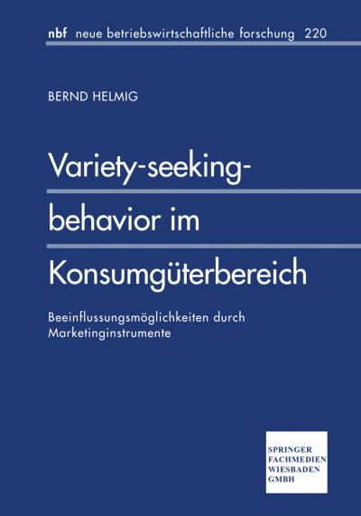 Variety-Seeking-Behavior Im Konsumgüterbereich