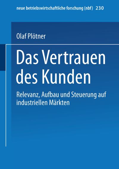 Das Vertrauen Des Kunden