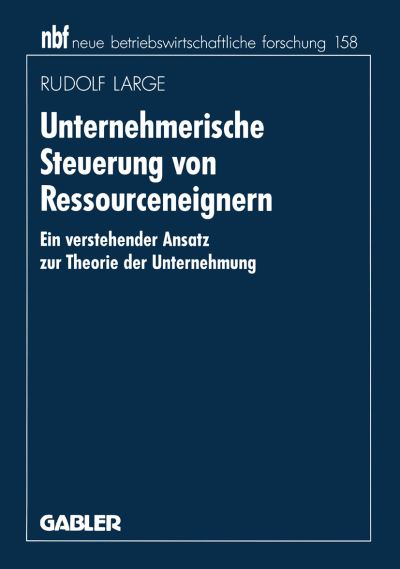 Unternehmerische Steuerung Von Ressourceneignern