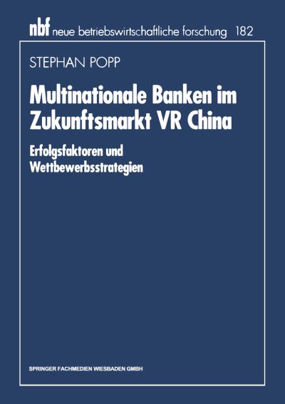 Multinationale Banken Im Zukunftsmarkt VR China