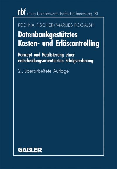 Datenbankgestütztes Kosten- Und Erlöscontrolling