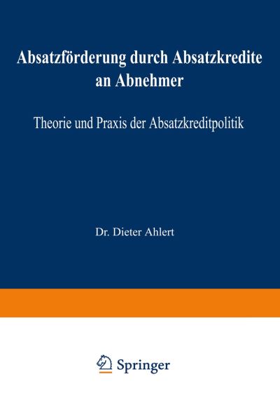 Absatzförderung Durch Absatzkredite an Abnehmer