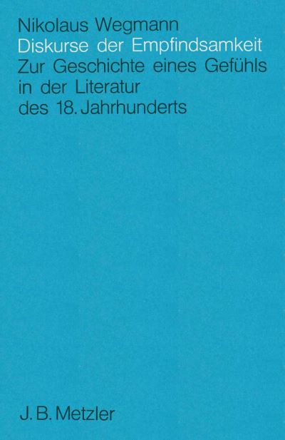 Diskurse Der Empfindsamkeit