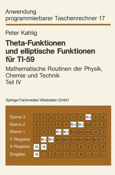 Theta-Funktionen Und Elliptische Funktionen Für TI-59