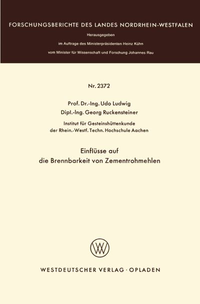 Einflüsse Auf Die Brennbarkeit Von Zementrohmehlen
