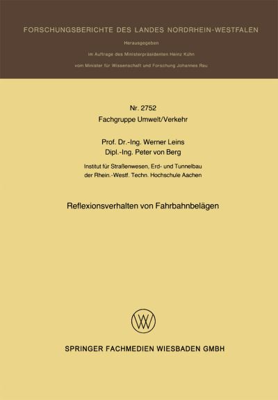Reflexionsverhalten Von Fahrbahnbelägen