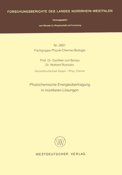 Photochemische Energieübertragung in Mizellaren Lösungen