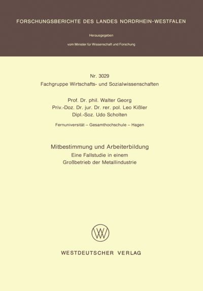 Mitbestimmung Und Arbeiterbildung Fachgruppe Textilforschung