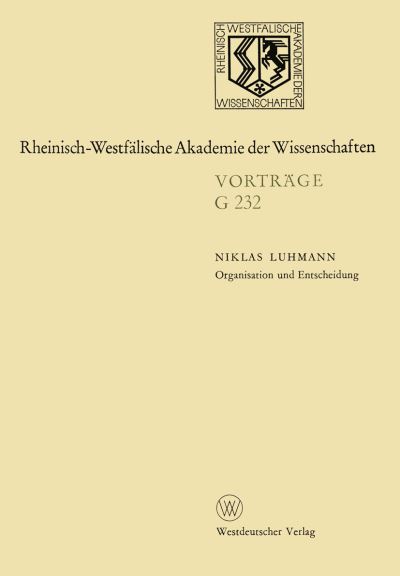 Organisation Und Entscheidung