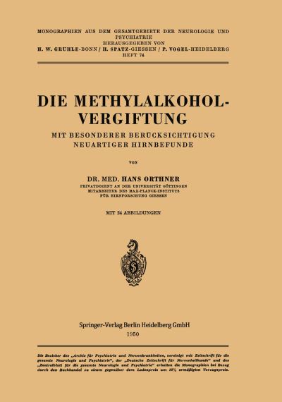 Die Methylalkoholvergiftung