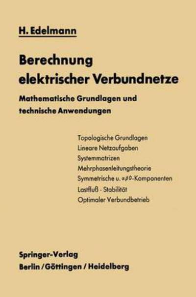 Berechnung Elektrischer Verbundnetze