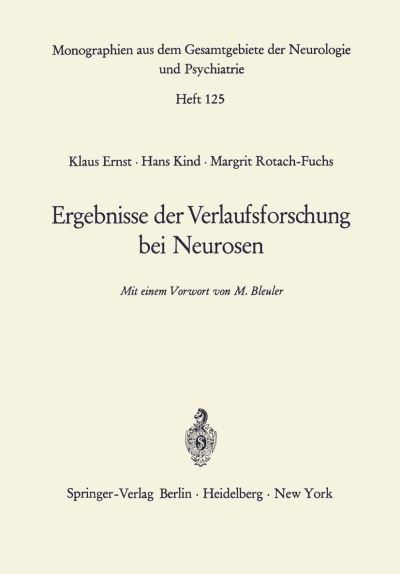 Ergebnisse Der Verlaufsforschung Bei Neurosen