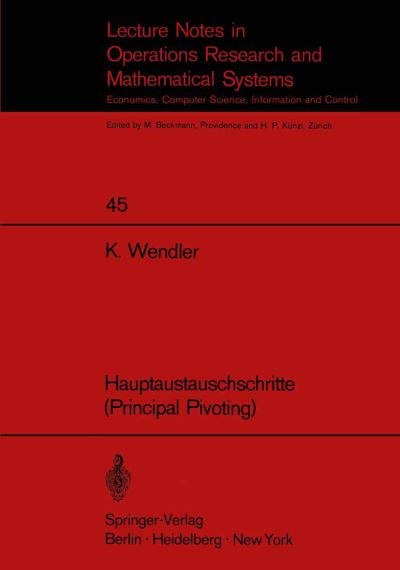 Hauptaustauschschritte (Principal Pivoting)