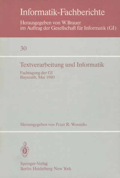 Textverarbeitung Und Informatik