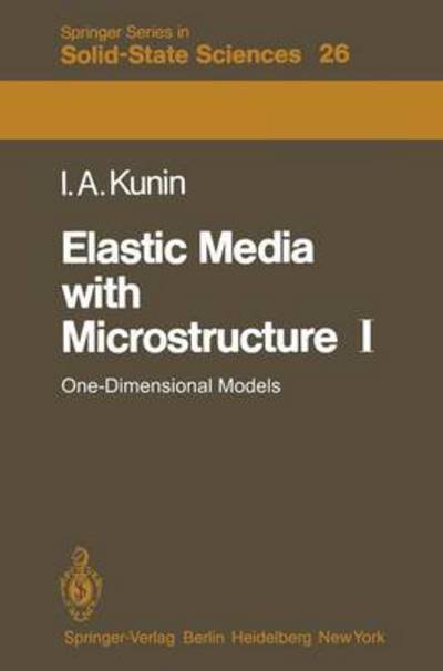 Elastic Media With Microstructure I