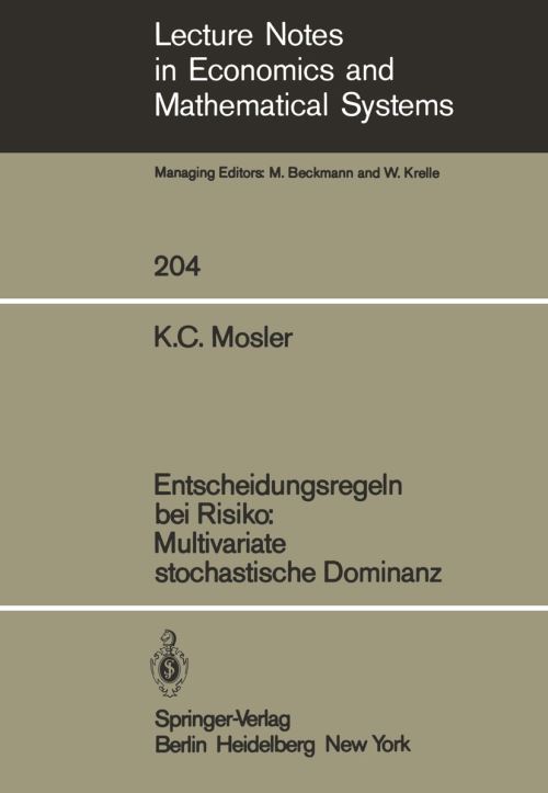 Entscheidungsregeln Bei Risiko Multivariate Stochastische Dominanz