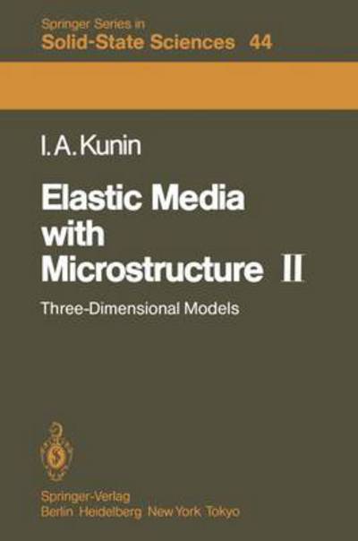 Elastic Media With Microstructure II